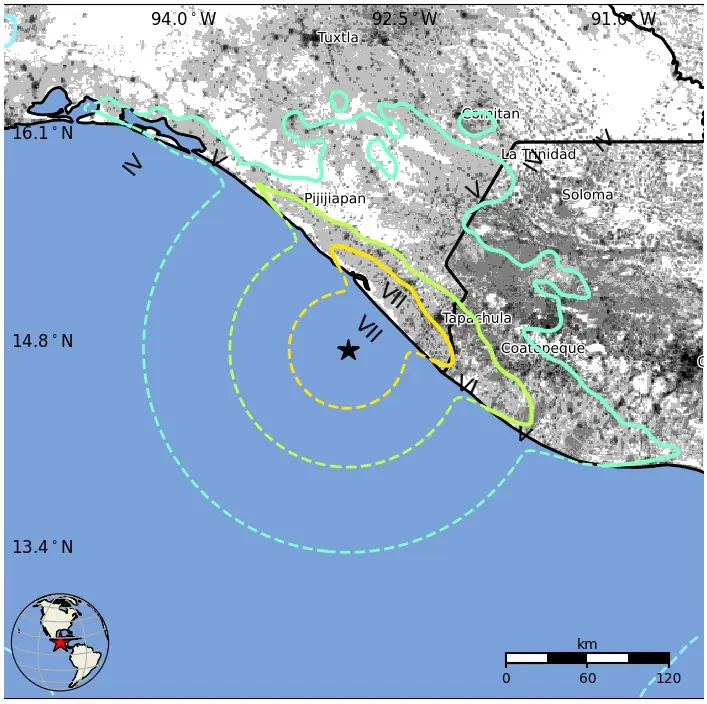 m7.3 earthquake offshore chiapas mexico july 17 2026 usgs epe