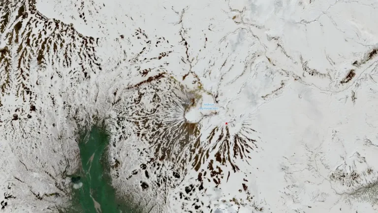 mutnovsky volcano satellite image june 15 2026