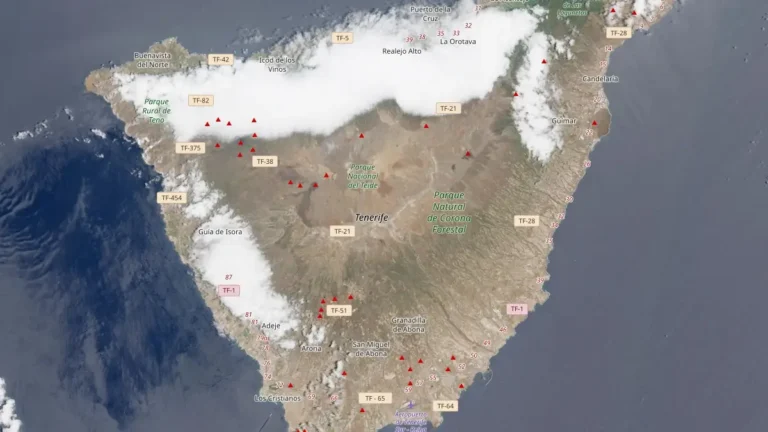 tenerife satellite image june 28 2026