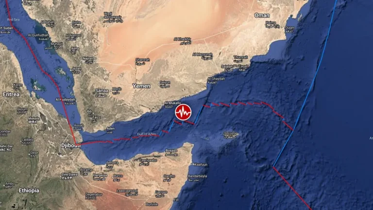 epicenter m6.0 earthquake gulf of aden somalia august 27 2026