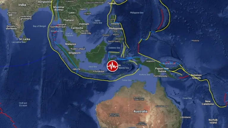 epicenter m7.7 earthquake flores region indonesia august 14 2026