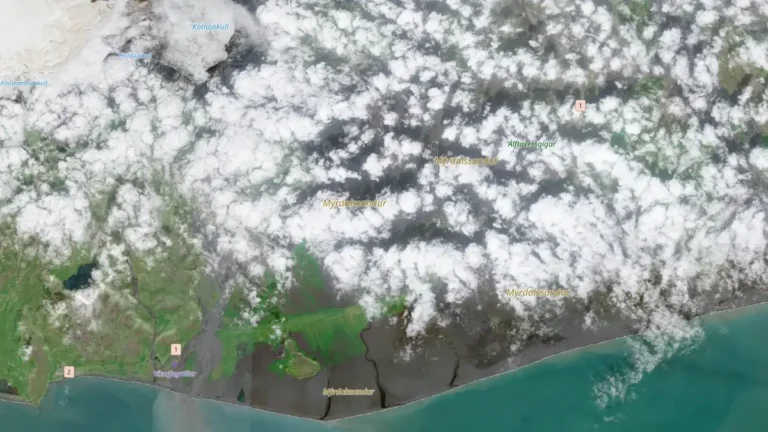 kotlujokull iceland satellite image august 20 2026