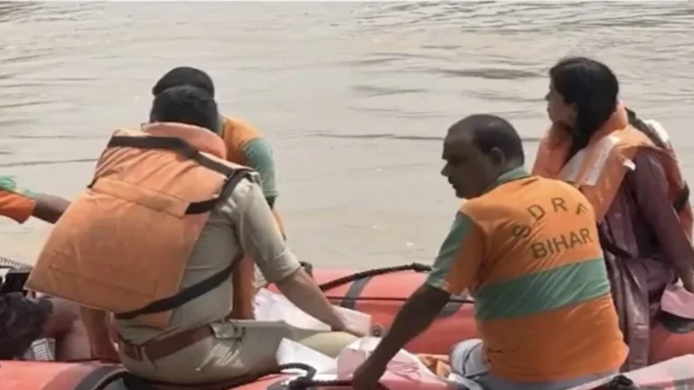 Flooding in Bihar, India, on September 8, 2026.
