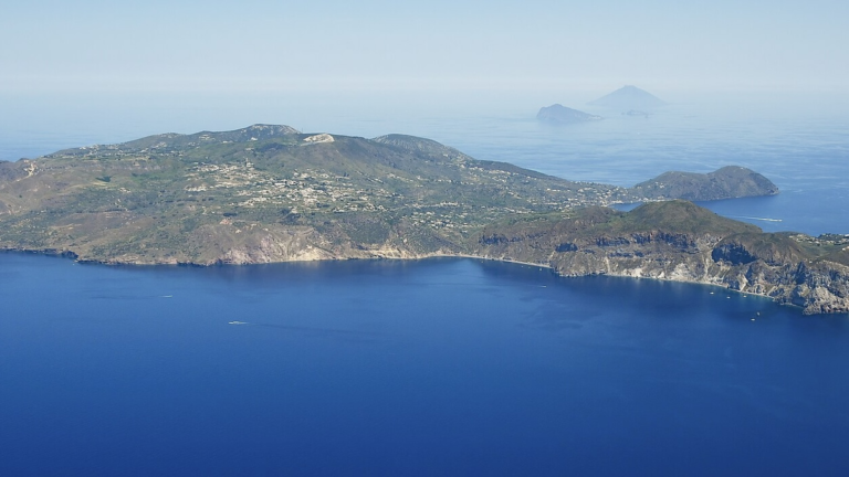 Aerial image of Lipari (view from the southwest)