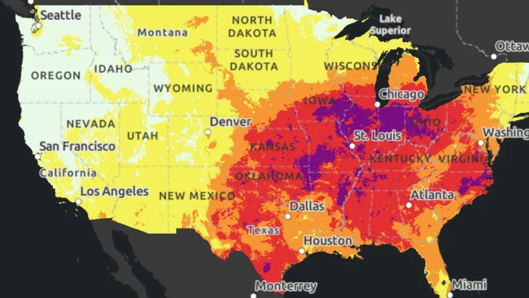 NWS heat risk forecast map for september 2, 2026