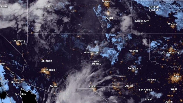 Satellite image of New Mexico at 1230 UTC on September 22, 2026