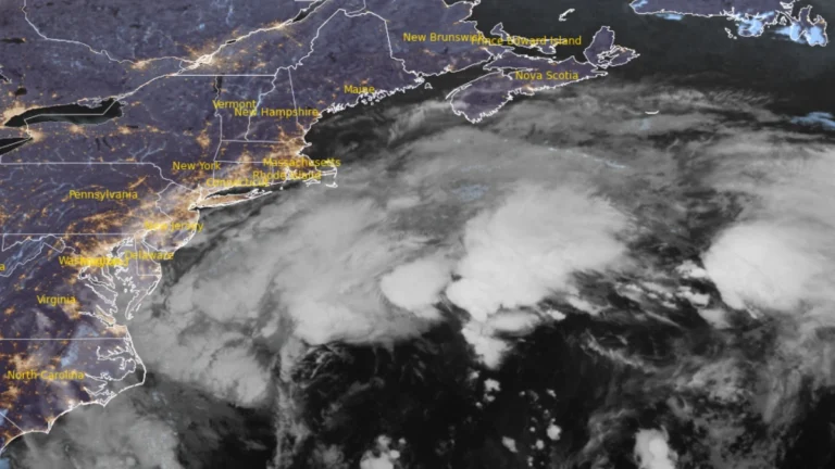 Satellite image of Northeast U.S. at 0720 UTC on September 25, 2026