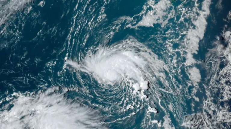 Satellite image of Tropical Depression 6 at 1820 UTC on September 19, 2026