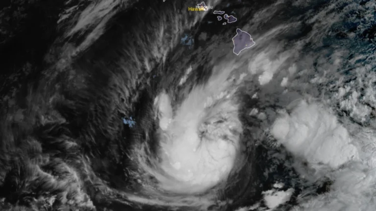 Satellite image of Tropical Storm Nolo at 1620 UTC on September 24, 2026