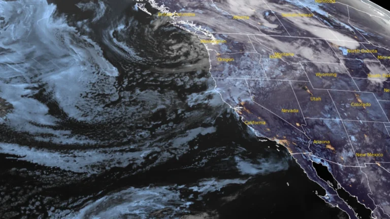 Satellite image of the U.S. West coast at 1150 UTC on September 3, 2026