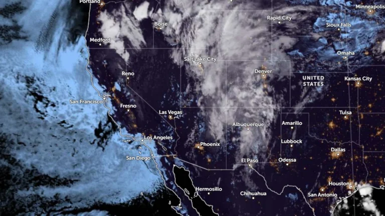 Satellite image southwest USA at 1740 UTC on September 17, 2026