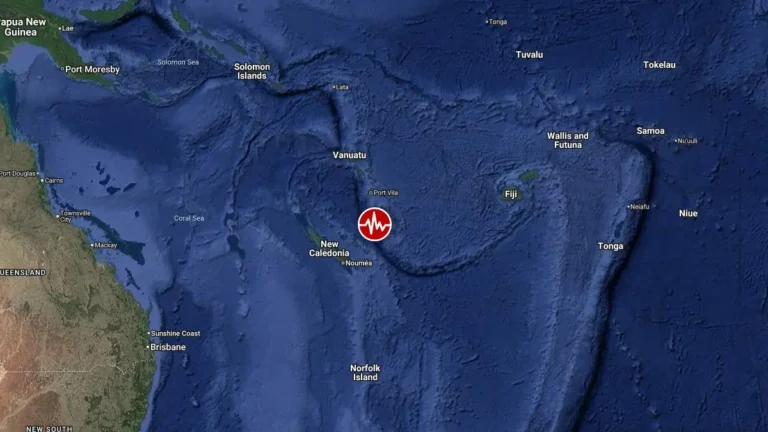 Epicenter M6.6 earthquake Loyalty Islands New Caledonia September 25 2026