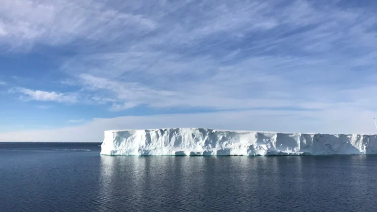 An iceberg floats in the Southern Ocean’s Amundsen Sea, an area that could be drastically affected by a weakened AMOC