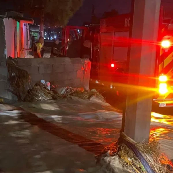 Flooding in Ciudad Juarez, Mexico on October 24, 2026