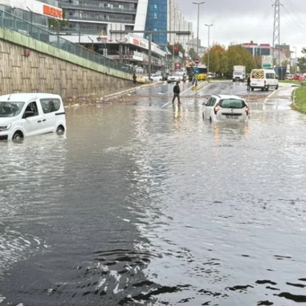 Flooding in Istanbul Turkey on October 14, 2026