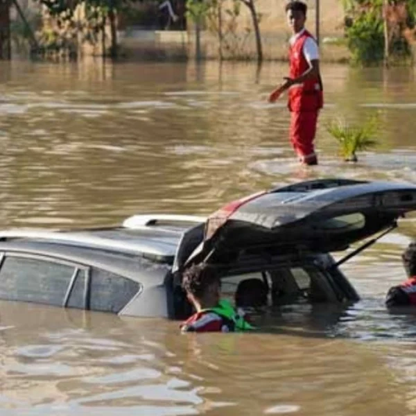 Flooding in Tripoli, Libya on October 14, 2026