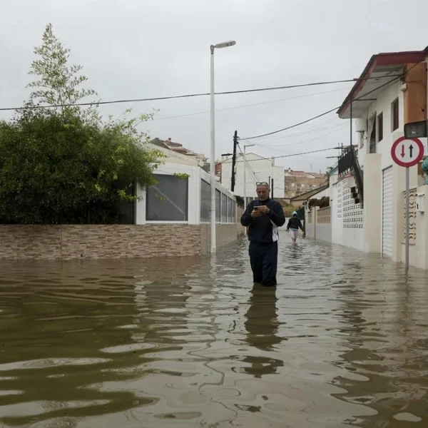 Floods in the residential area near the beach of Rafalcaid, in the town of Gandia, Valencia, Spain on October 19, 2026