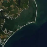 Satellite image of Hatteras Island on October 16, 2026