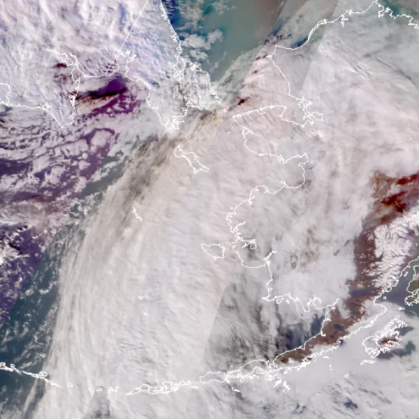 Satellite image of Alaska at 0728 UTC on October 28, 2026