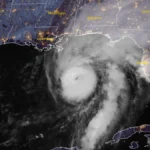 Satellite image of Hurricane Isaias at 11:00 UTC on October 9, 2026. Credit: NOAA/GOES-19, RAMMB/CIRA, The Watchers