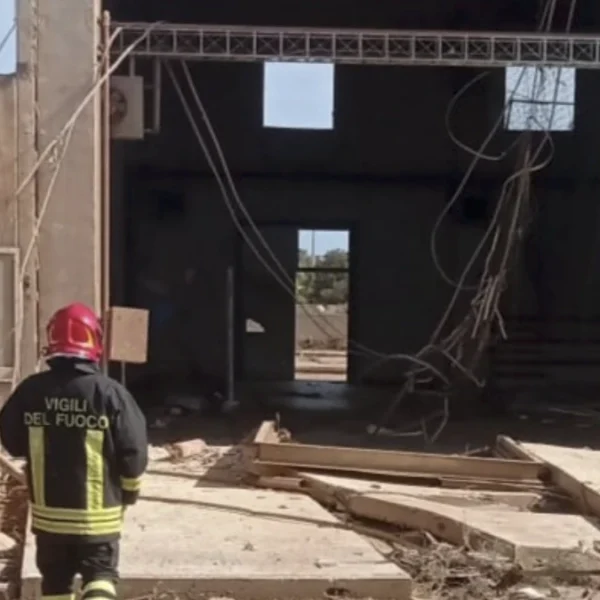 Tornado damage to a school in Marsala, Sicily on October 9, 2026