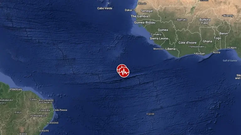 epicenter m6.9 earthquake central mid atlantic ridge october 13 2026