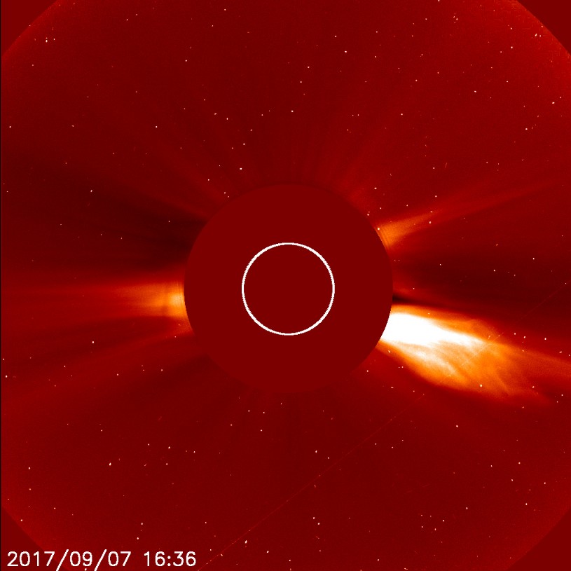 September 7, 2017 CME produced by X1.3 solar flare