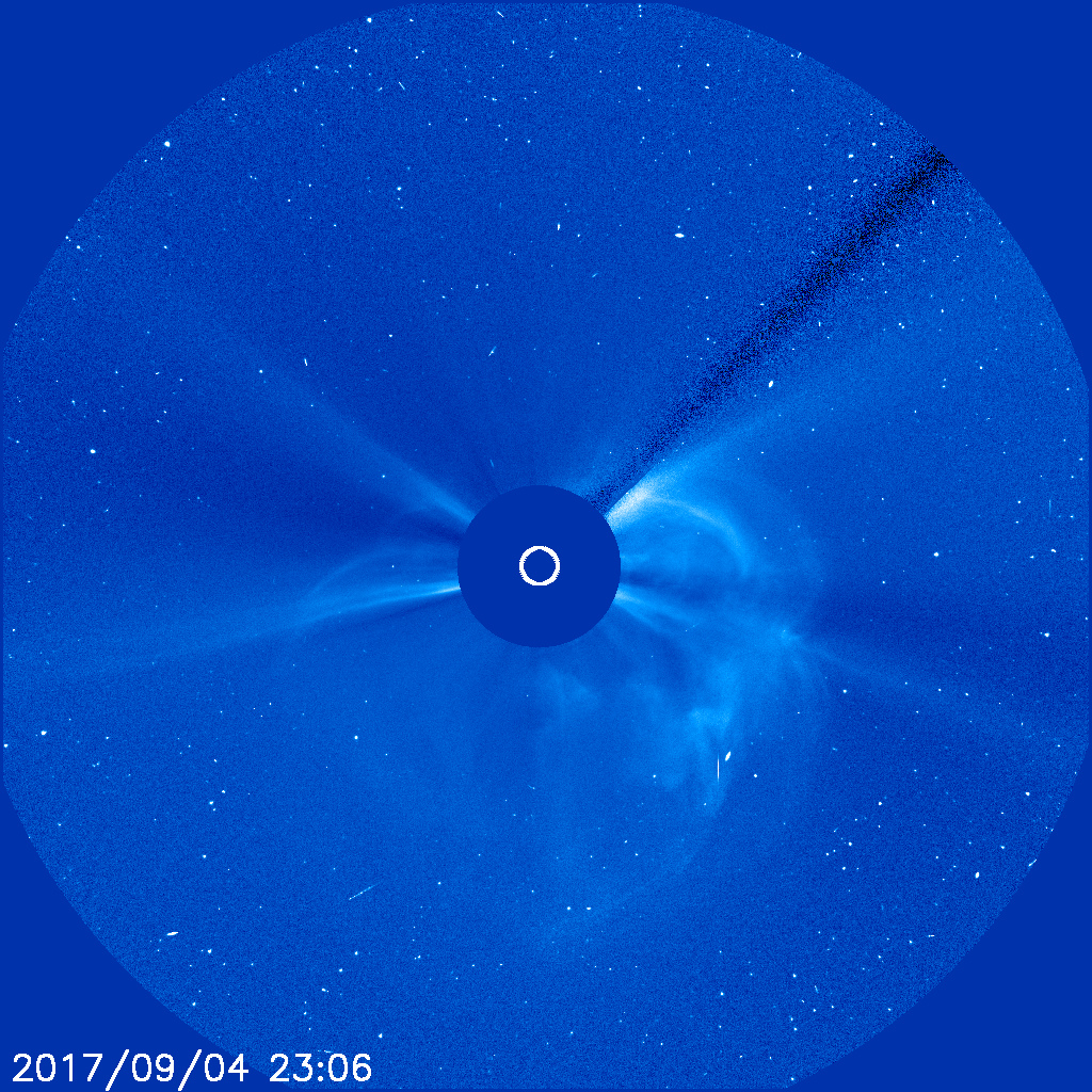 CME associated with M5.5 solar flare on September 4, 2017