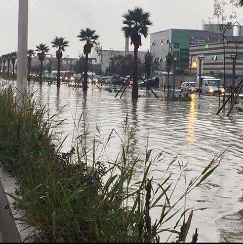 Flooding in Tirana, Albania, November 8, 2016. Image credit: Ledjan Kraja (via Severe Weather Europe)