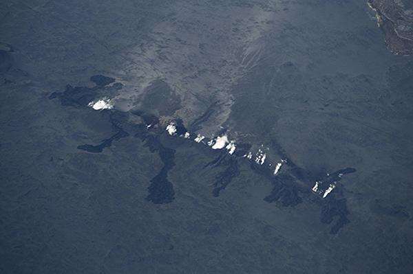 Bárdarbunga volcano eruption on August 29, 2014. Image credit Icelandic Civil Protection
