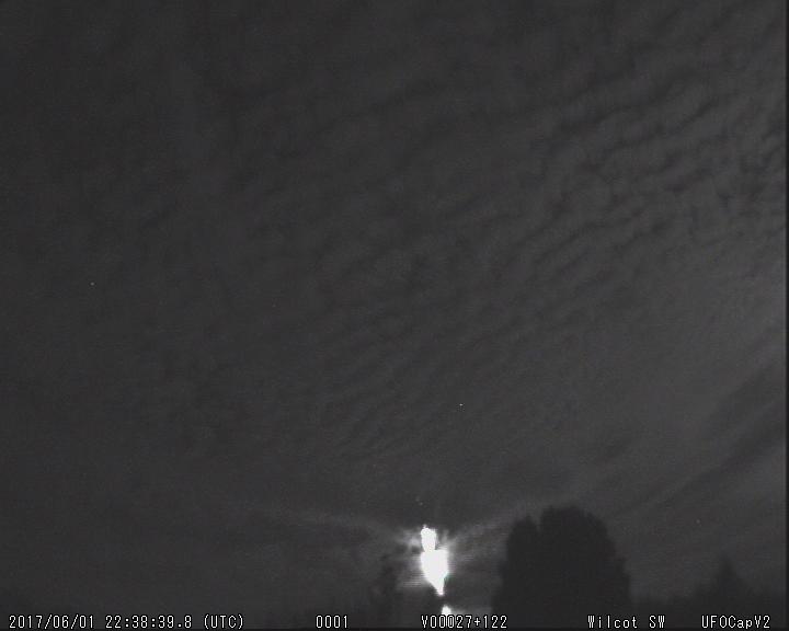 Bright fireball over the English Channel on June 1, 2017