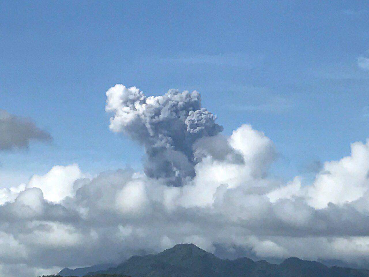 Bulusan volcano eruption on December 29, 2016