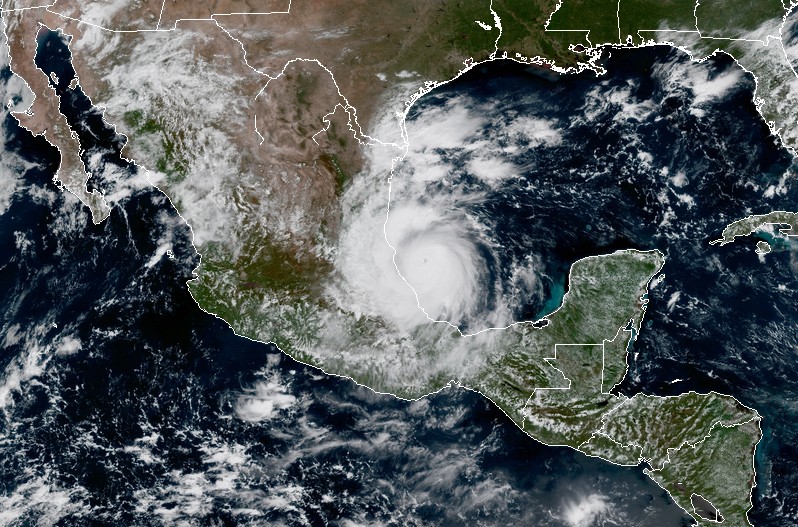 Hurricane Katia at 17:30 UTC on September 8, 2017