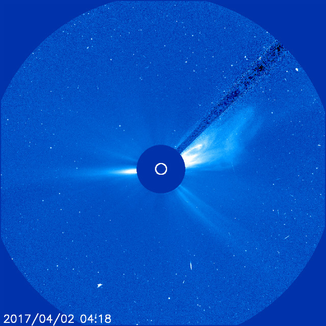 CME produced by M4.4 solar flare on April 1, 2017