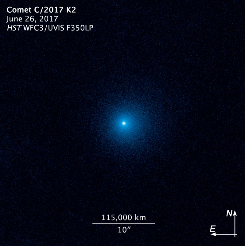 Compass image for comet C 2017 K2
