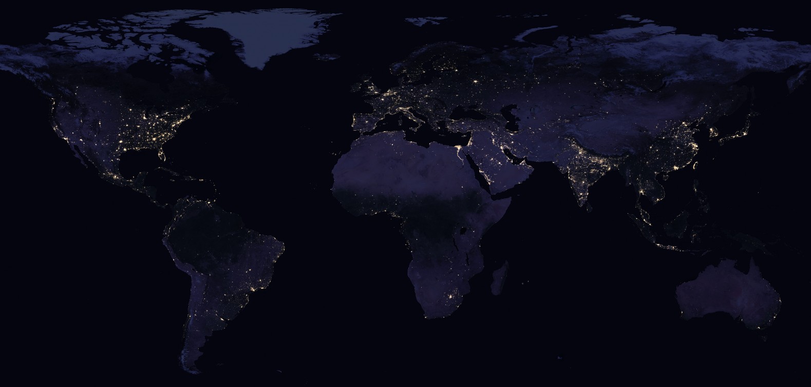 Earth at night 2016