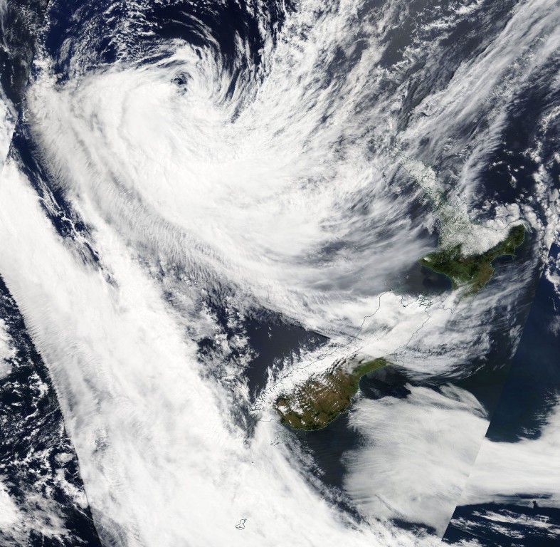 Ex-Tropical Cyclone Fehi on January 31, 2018