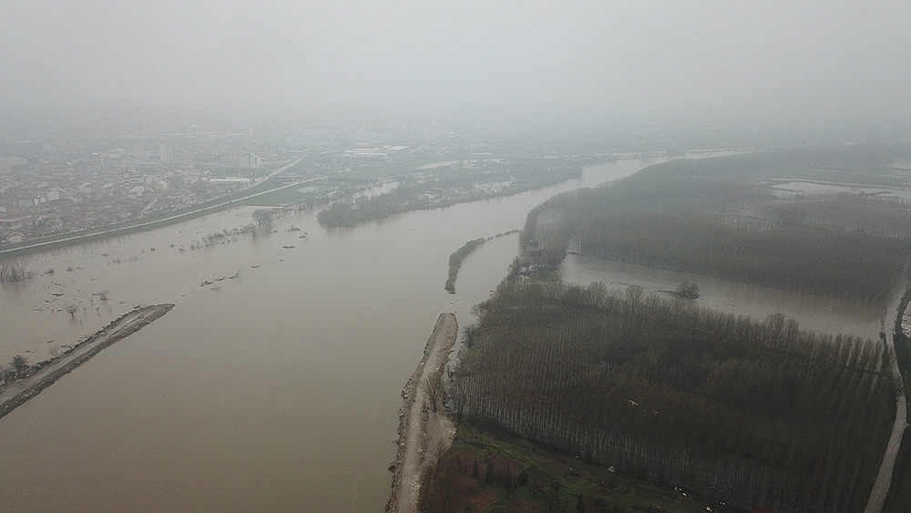 Floods in Erdine Province, Turkey, late March 2018