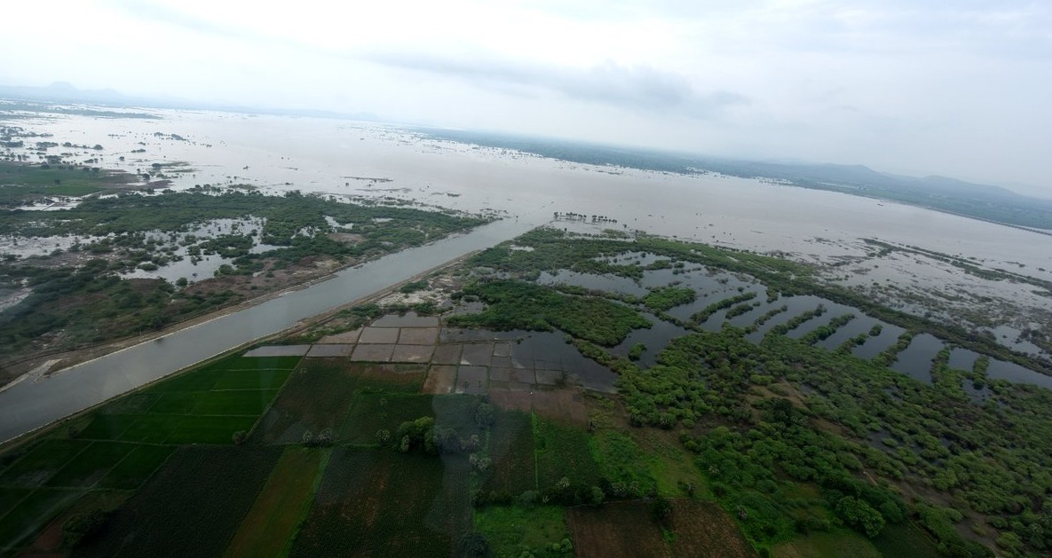 Floods in Karimnagar district, Telangana - September 2016