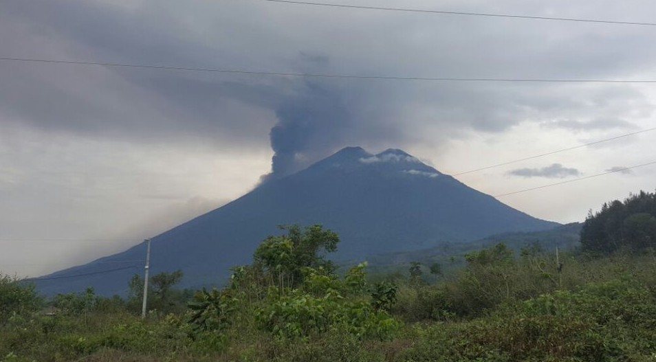 Fuego volcano, Guatemala - eruption on May 5, 2017
