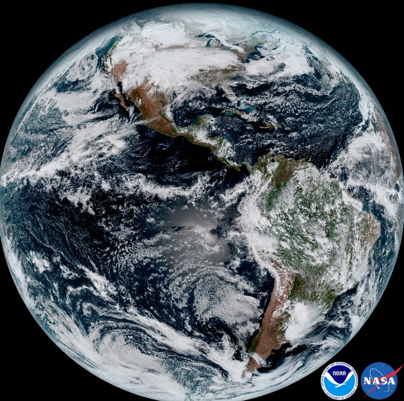 GOES-16 - First full disk image - January 15, 2017