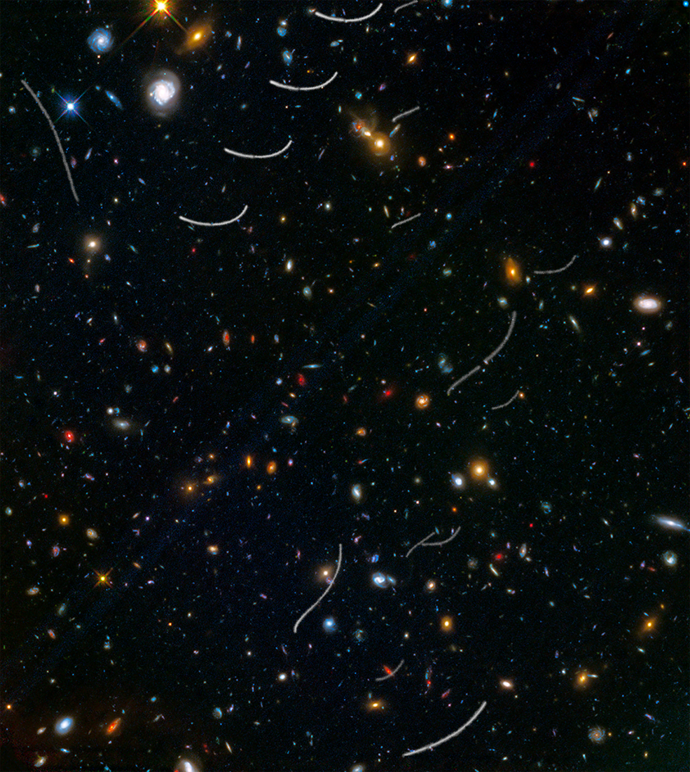 This Hubble photo of a random patch of sky is part of a survey called Frontier Fields.