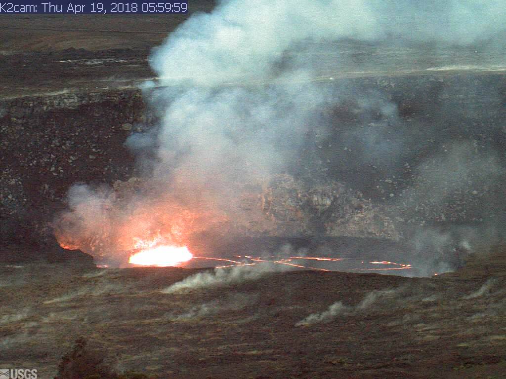 Kilauea on April 19, 2018