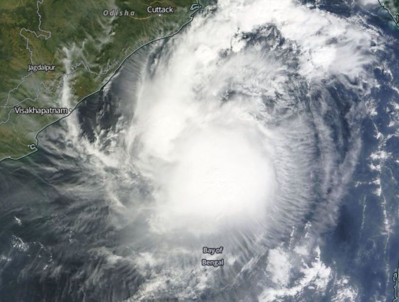 Cyclonic Storm Kyant, October 26, 2016. Image credit: NASA/Terra MODIS