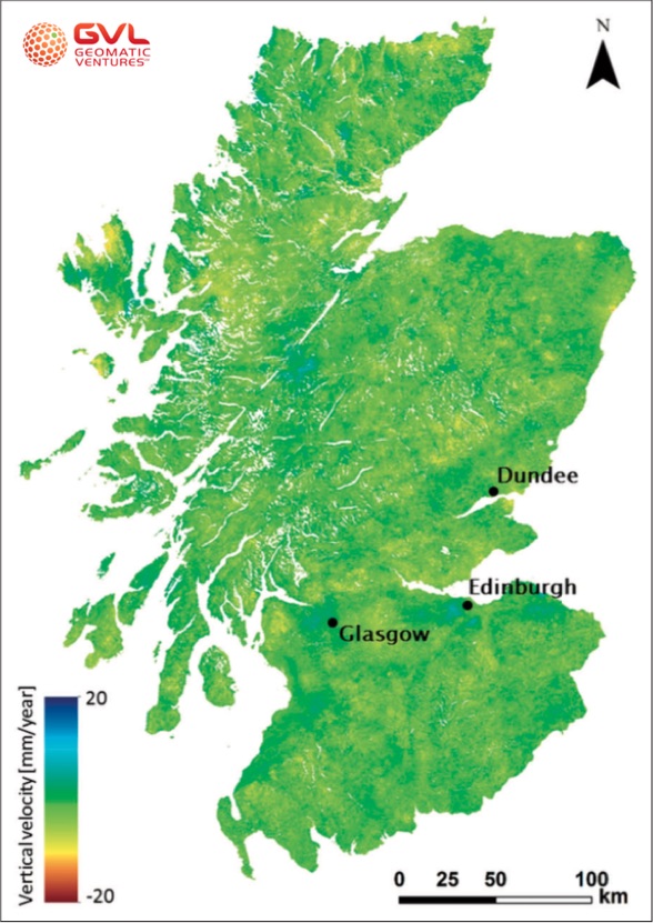 First land motion map of Scotland (GVL)