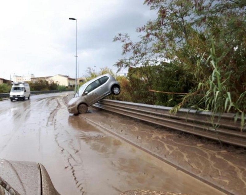Livorno, Tuscany, Italy - Severe flood on September 10, 2017