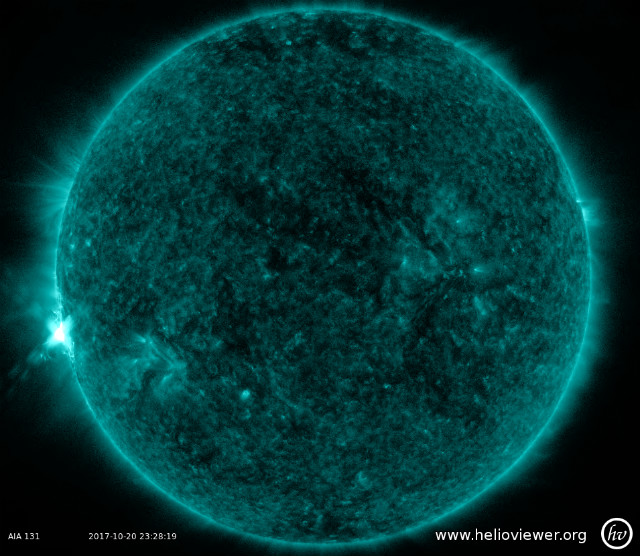 M1.1 solar flare October 20, 2017