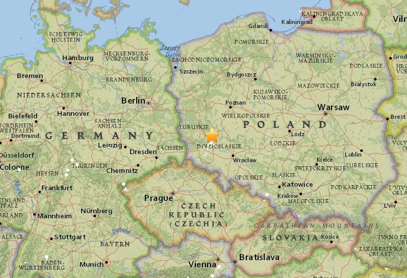M4.4 earthquake on November 29, 2016, Poland