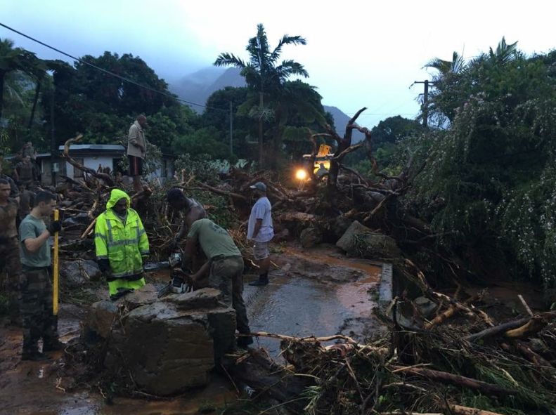 New Caledonia landslide impacts, November 23, 2016