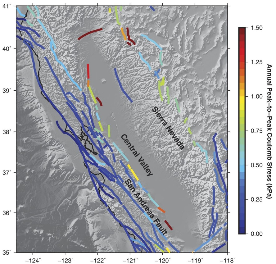 Northern California faults in the UCERF3 fault model